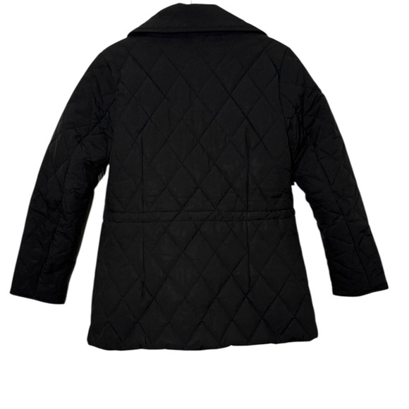 BCBGMaxAzria Women's Coat Black Quilted Double-Breasted Puffer - Picture 13 of 14